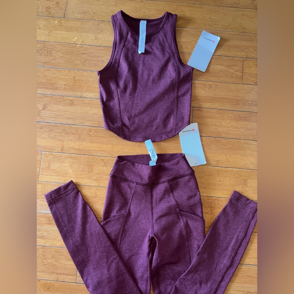 Lululemon Athletica Burgundy Tank Top